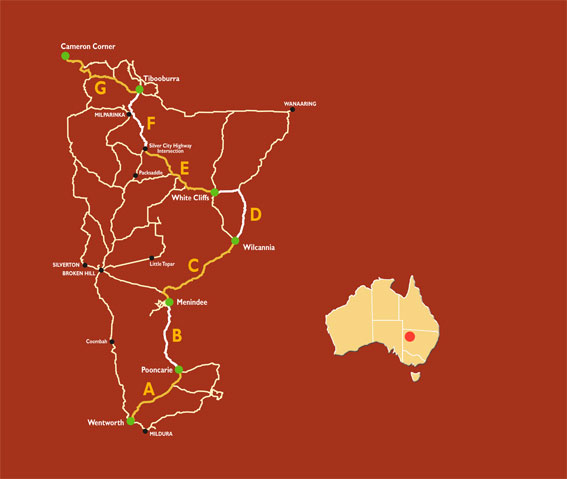 outline of the track